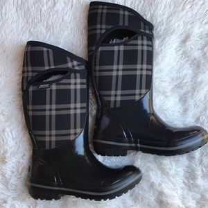 bogs plimsoll plaid tall